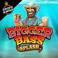 Bigger Bass Splash in fish